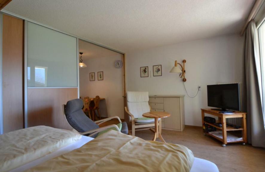 Ferienwohnung Haus Ermitage Leukerbad Exterior foto